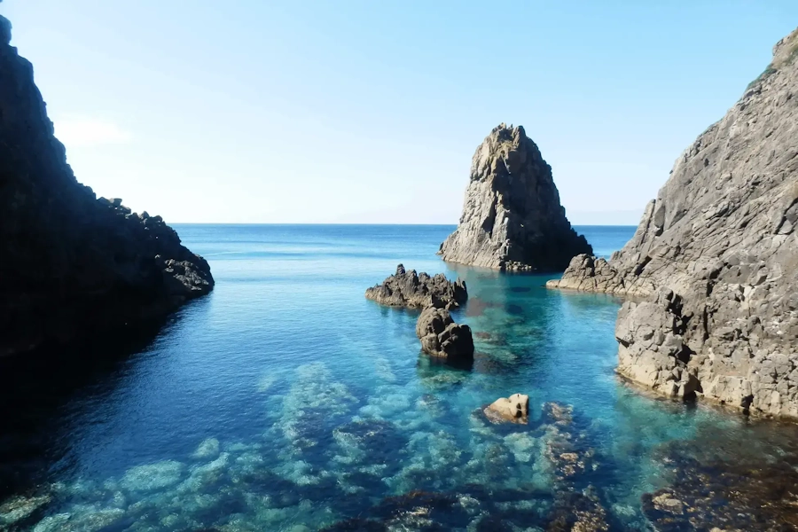 奥尻の海の景色